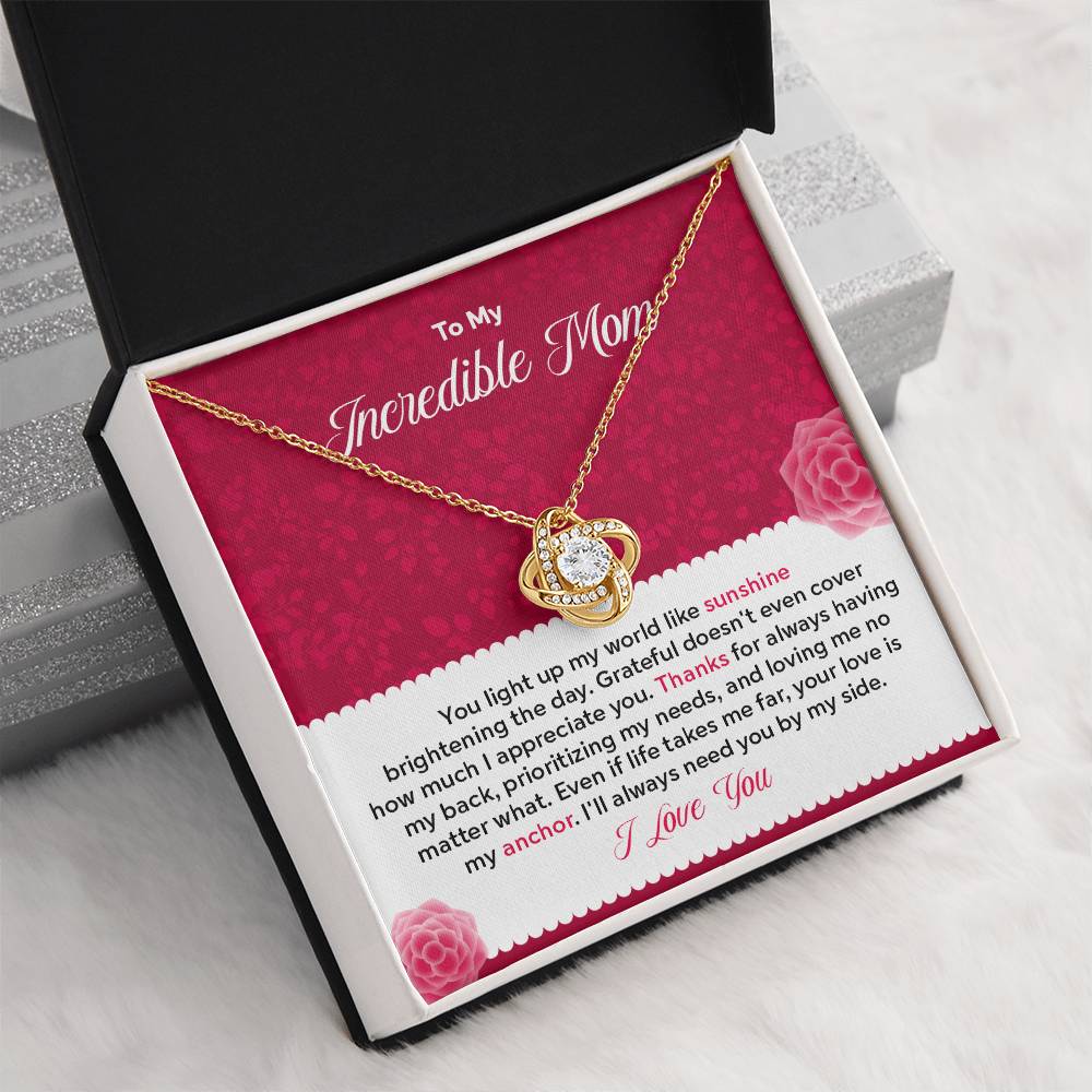 To my Incredible Mom - Gift From Daughter/Son In Law, Present For Mom
