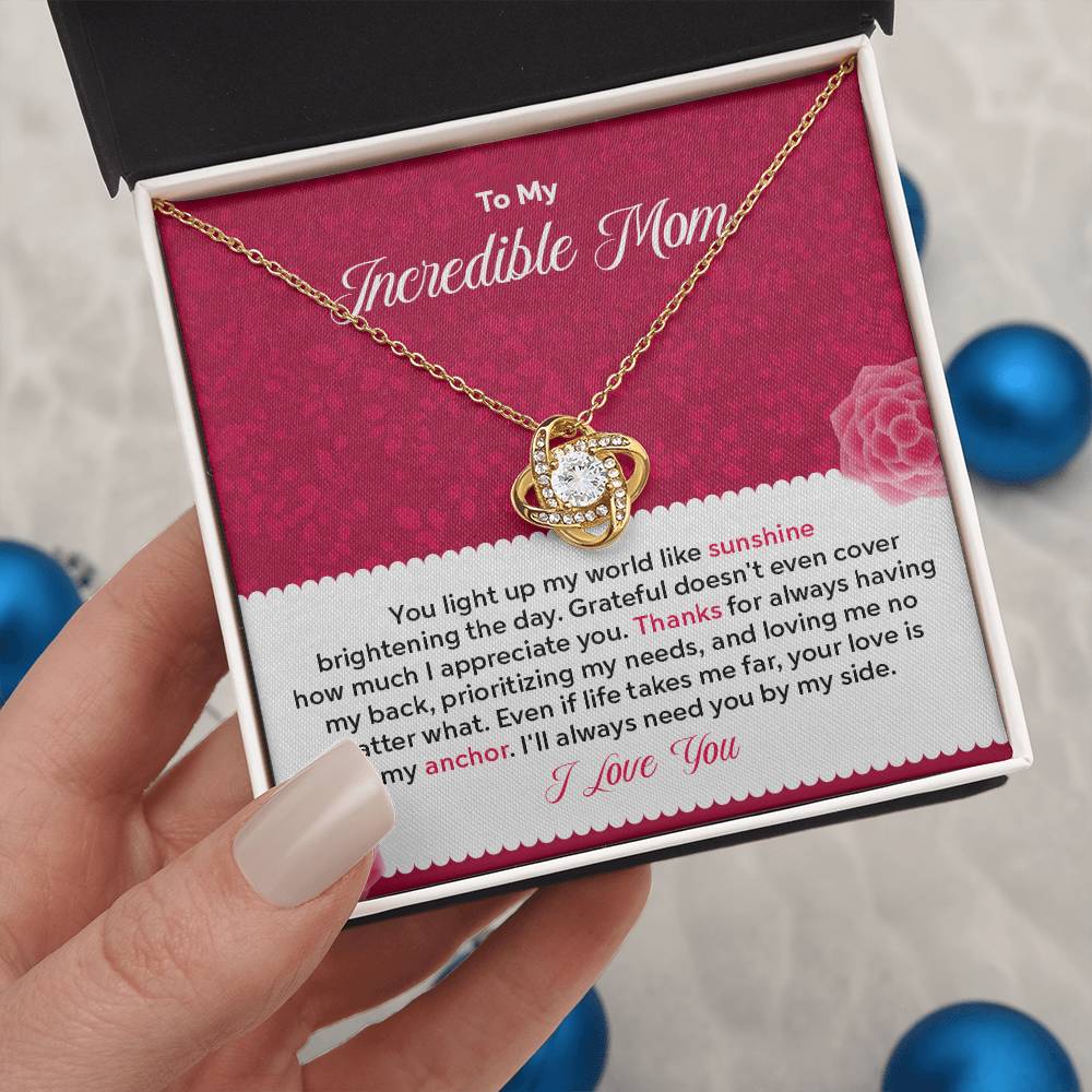 To my Incredible Mom - Gift From Daughter/Son In Law, Present For Mom