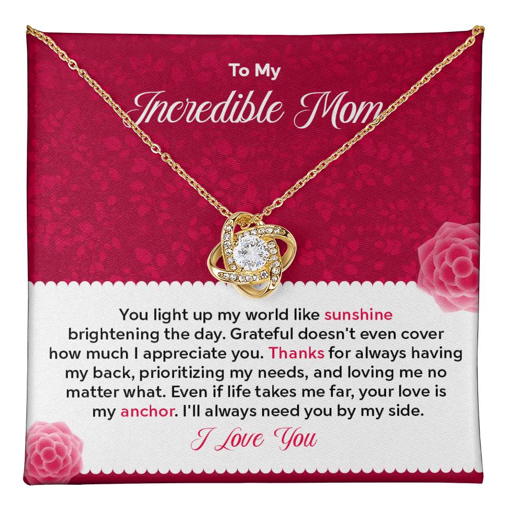 To my Incredible Mom - Gift From Daughter/Son In Law, Present For Mom
