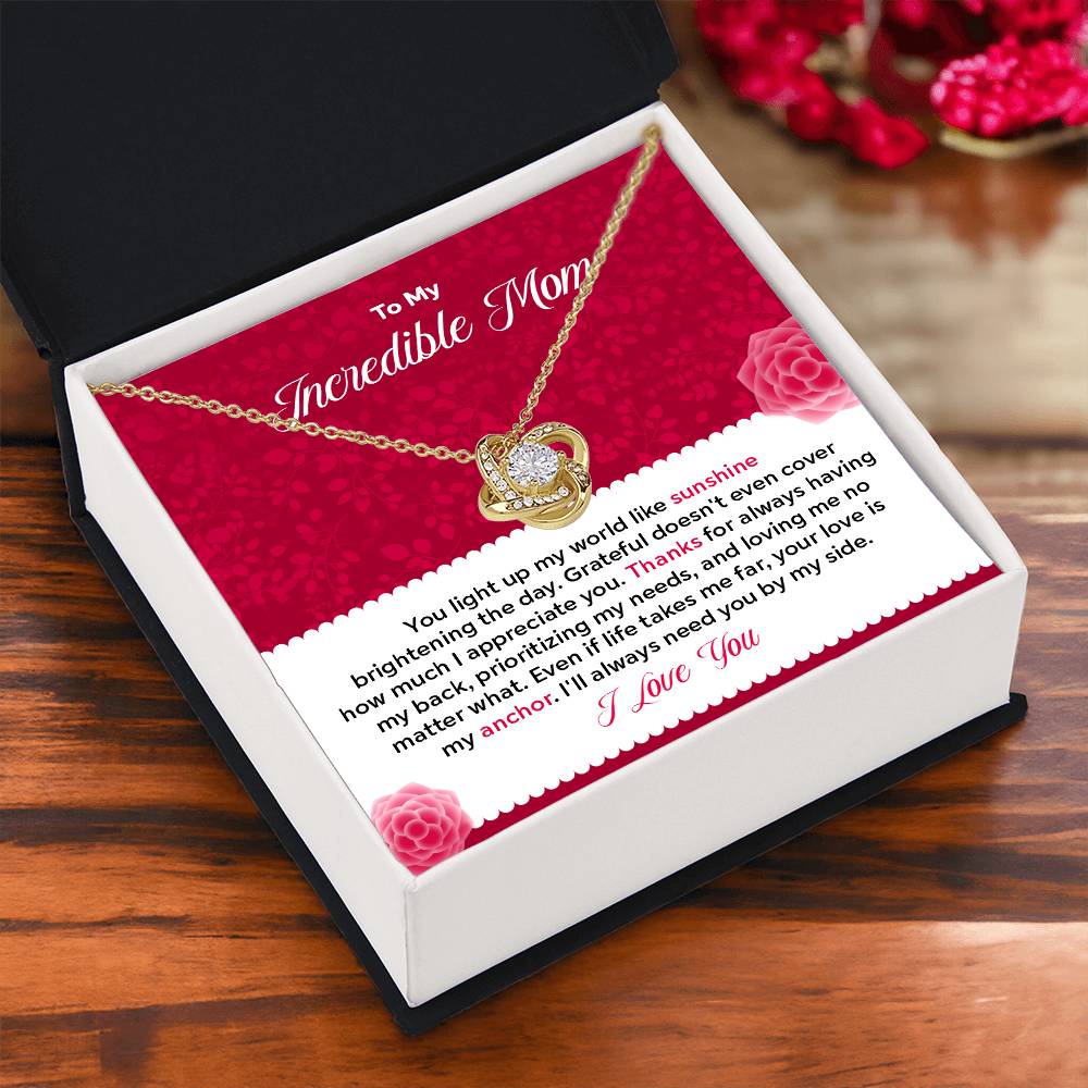 To my Incredible Mom - Gift From Daughter/Son In Law, Present For Mom