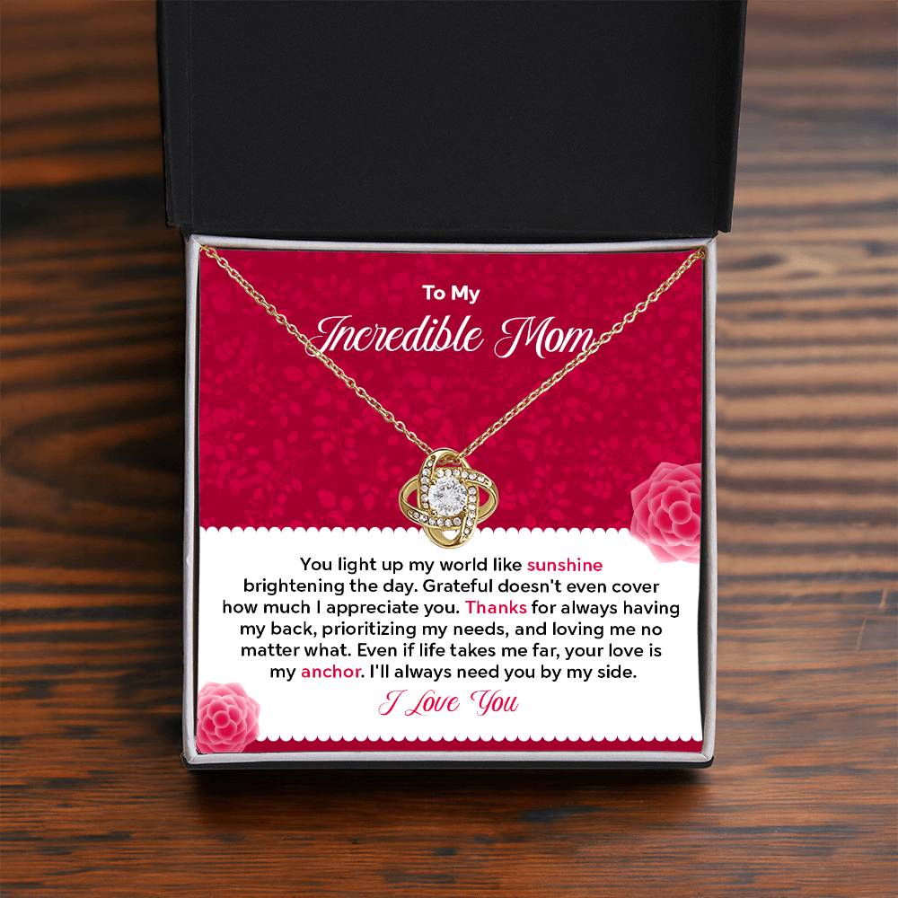 To my Incredible Mom - Gift From Daughter/Son In Law, Present For Mom