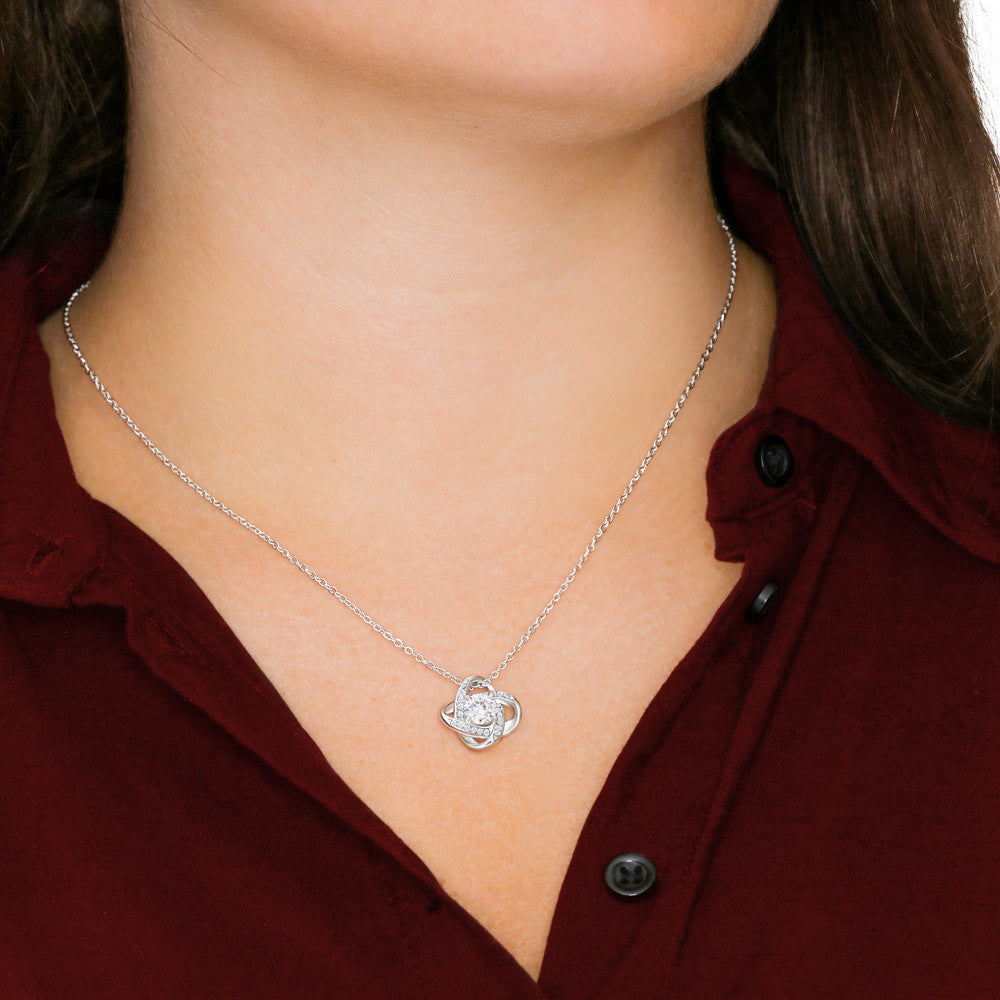 I Love You - Wife Birthday, Anniversary, Valentines Love Knot Necklac