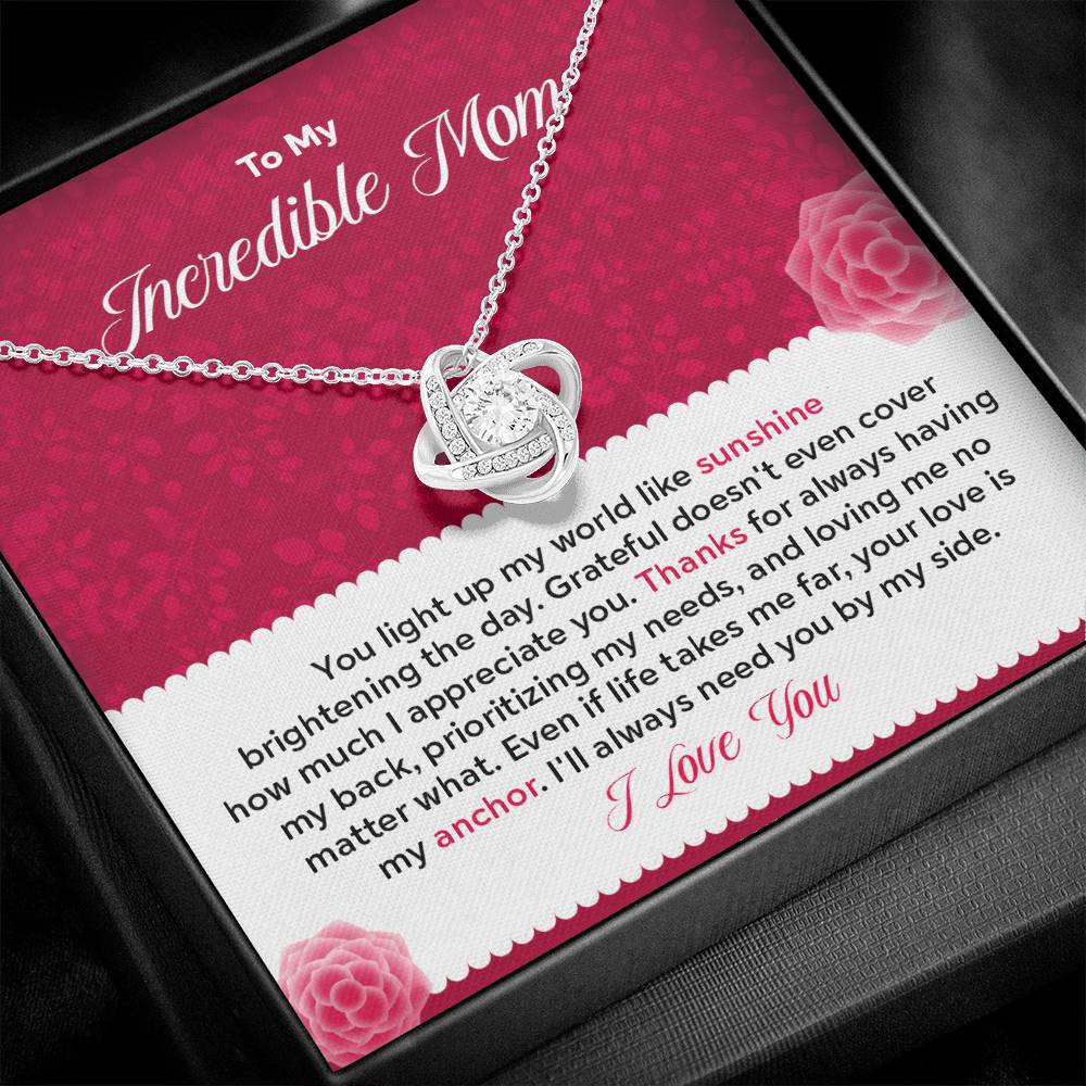 To my Incredible Mom - Gift From Daughter/Son In Law, Present For Mom