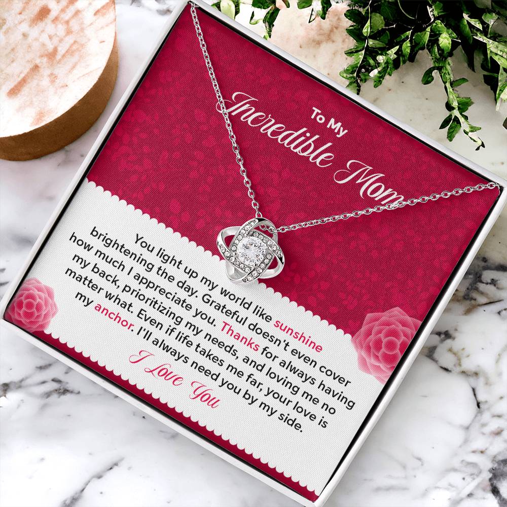 To my Incredible Mom - Gift From Daughter/Son In Law, Present For Mom