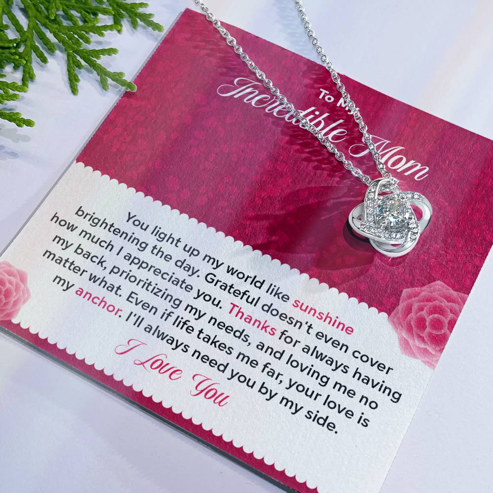 To my Incredible Mom - Gift From Daughter/Son In Law, Present For Mom