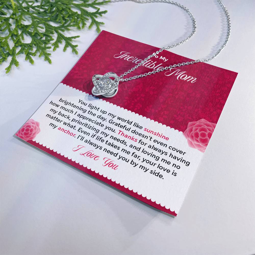 To my Incredible Mom - Gift From Daughter/Son In Law, Present For Mom