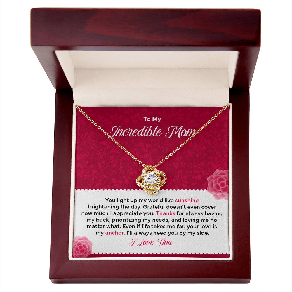 To my Incredible Mom - Gift From Daughter/Son In Law, Present For Mom