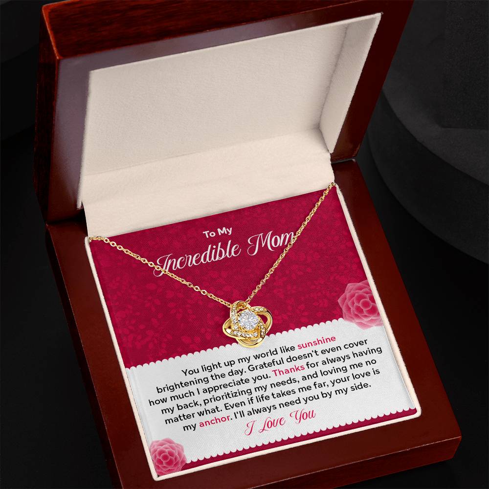 To my Incredible Mom - Gift From Daughter/Son In Law, Present For Mom