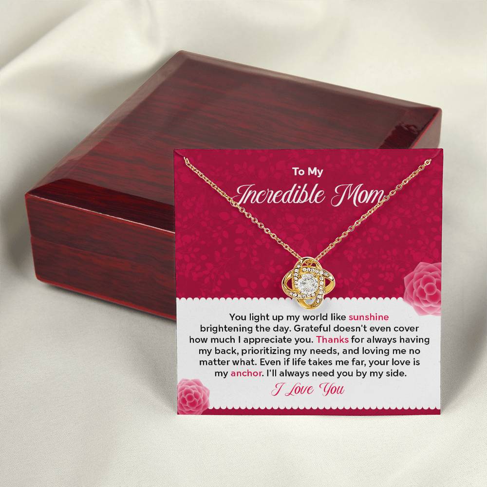 To my Incredible Mom - Gift From Daughter/Son In Law, Present For Mom