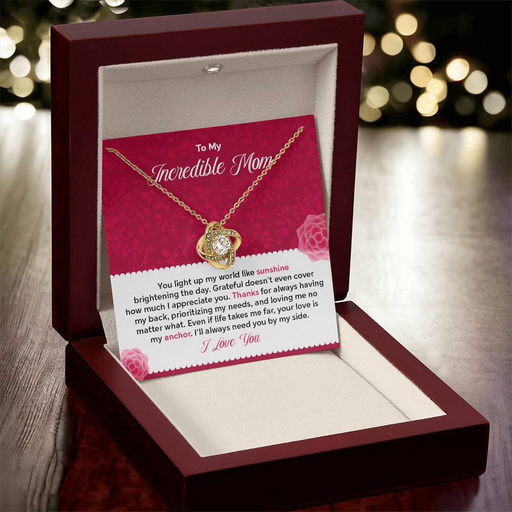 To my Incredible Mom - Gift From Daughter/Son In Law, Present For Mom