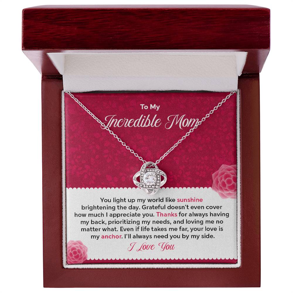 To my Incredible Mom - Gift From Daughter/Son In Law, Present For Mom
