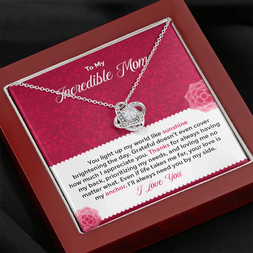To my Incredible Mom - Gift From Daughter/Son In Law, Present For Mom