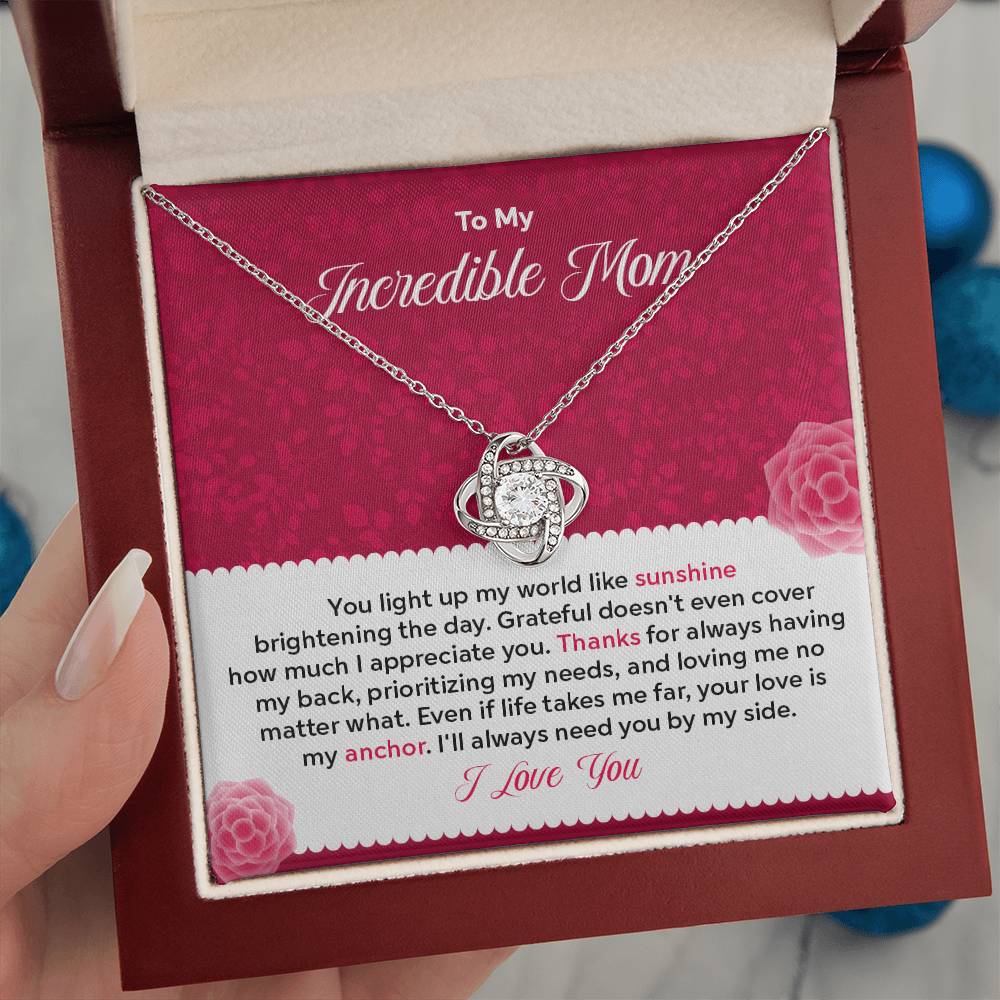 To my Incredible Mom - Gift From Daughter/Son In Law, Present For Mom