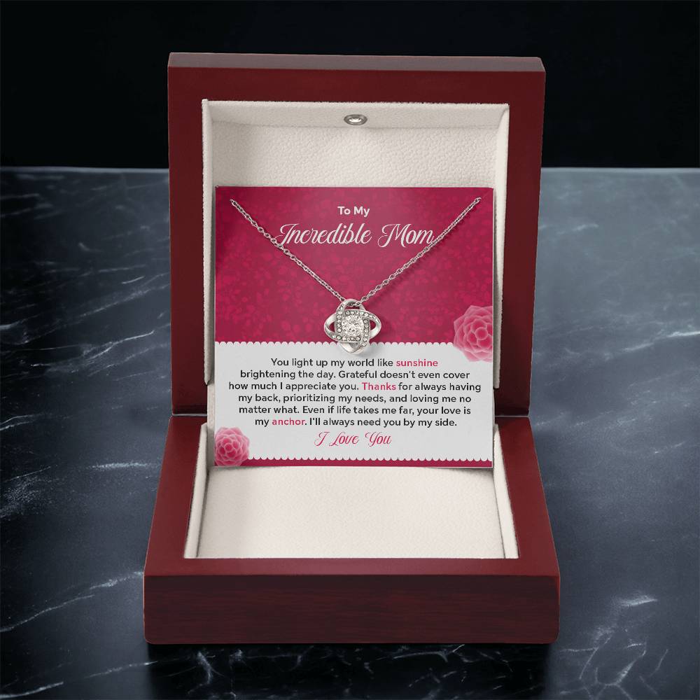 To my Incredible Mom - Gift From Daughter/Son In Law, Present For Mom