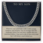 Cuban Link Chain for Son from Mom – Courage for Every Path