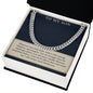 Cuban Link Chain for Son from Mom – Courage for Every Path