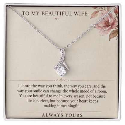 Alluring Beauty Necklace for Wife from Husband – The Woman I Adore — product thumbnail 2