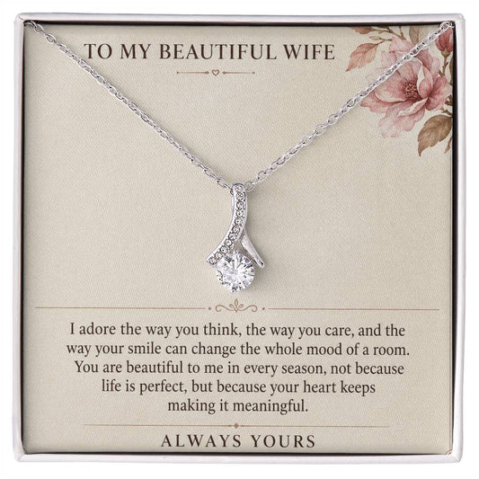 Alluring Beauty Necklace for Wife from Husband – The Woman I Adore
