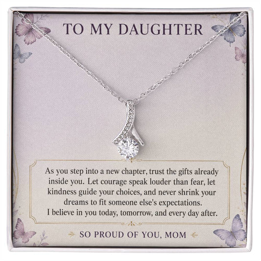 Alluring Beauty Necklace for Daughter – Believe in Your Dreams