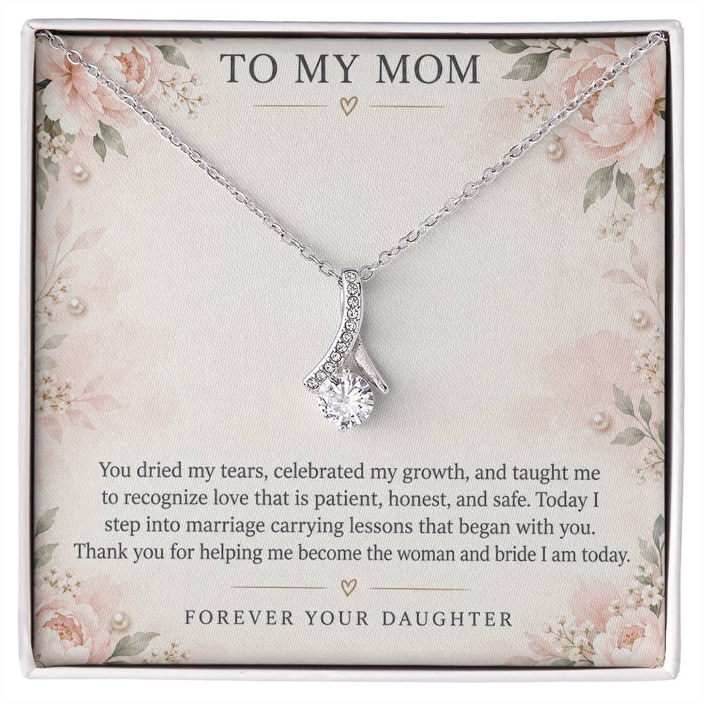 Alluring Beauty Necklace for Mom – You Helped Me Become the Bride I Am — product image 2
