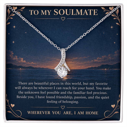 Alluring Beauty Necklace for Soulmate – My Favorite Place Is Beside — product thumbnail 2