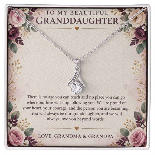 Alluring Beauty Necklace for Granddaughter – Love You Forever