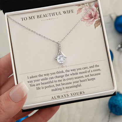 Alluring Beauty Necklace for Wife from Husband – The Woman I Adore — product thumbnail 4