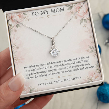 Alluring Beauty Necklace for Mom – You Helped Me Become the Bride I Am — product thumbnail 4
