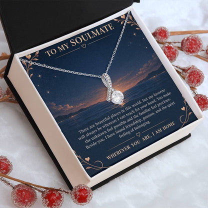 Alluring Beauty Necklace for Soulmate – My Favorite Place Is Beside — product thumbnail 6
