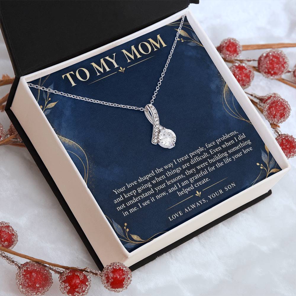 Alluring Beauty Necklace for Mom from Son – Your Love Shaped My Life — product image 6