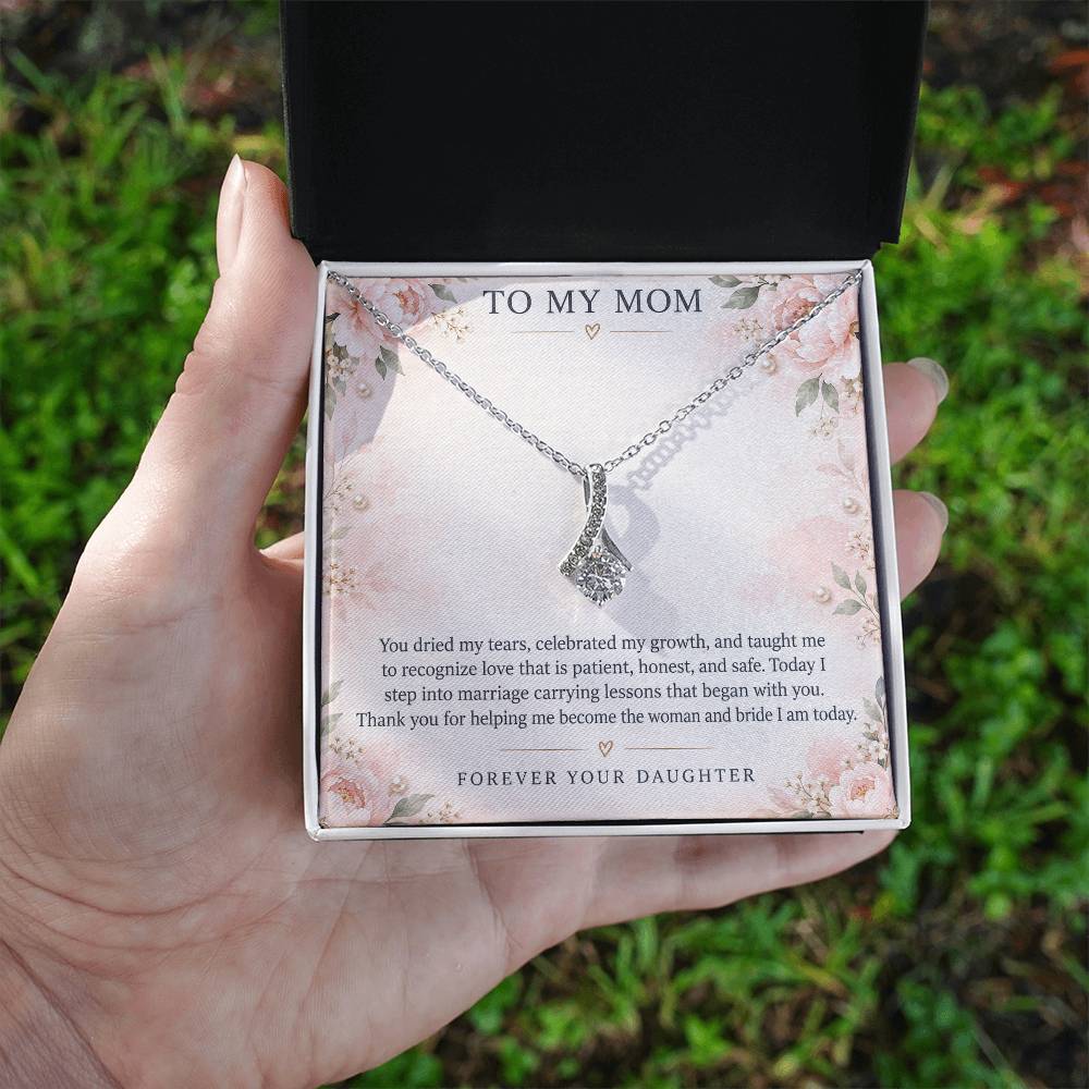 Alluring Beauty Necklace for Mom – You Helped Me Become the Bride I Am — product image 3