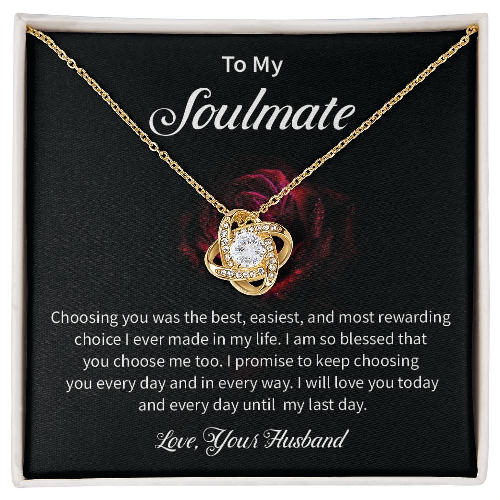 To My Soulmate Necklace for Women Gift From Husband - My Soulmate Love