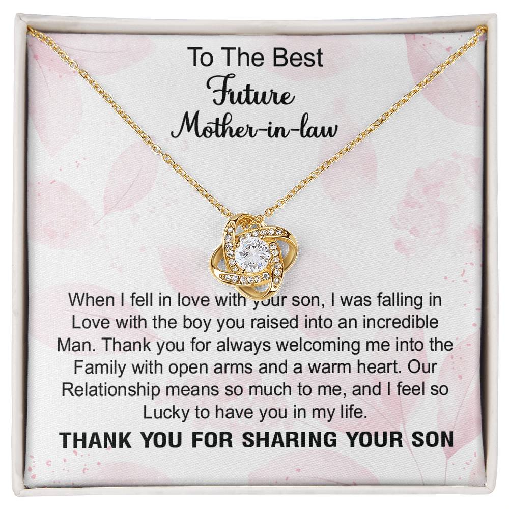 To the Best Future Mother in Law - Beauty Necklace, Gift for Future Mo