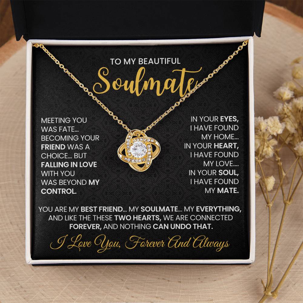 To My Beautiful Soulmate Necklace for Women