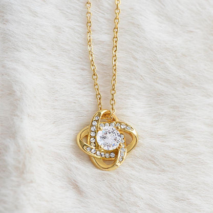 To My Beautiful Soulmate Necklace for Women, Girlfriend- My Soulmate Love Knot Necklace Gifts for Her Anniversary Future Wife My Love My Mate My Bestfriend Girl Friend Necklace with Card & Box