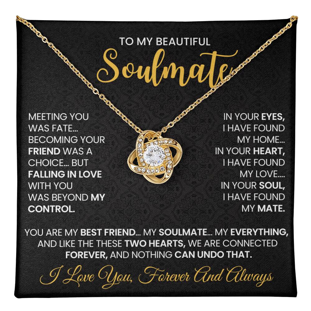 To My Beautiful Soulmate Necklace for Women