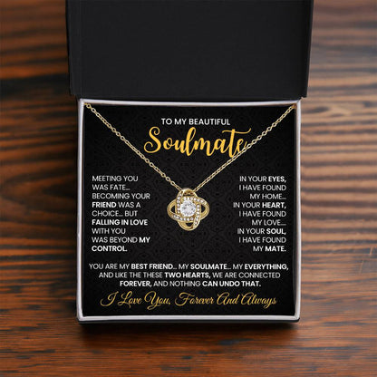 To My Beautiful Soulmate Necklace for Women