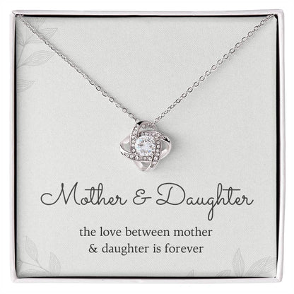 Mother & Daughter Love Knot Necklace – Forever Bond Gift