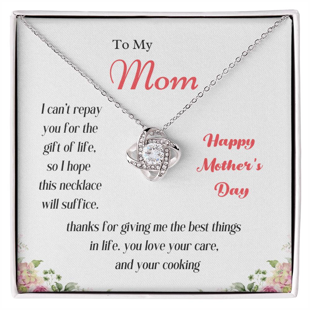 To My Mom Love Knot Necklace – Thank You for the Best Things — product image 20