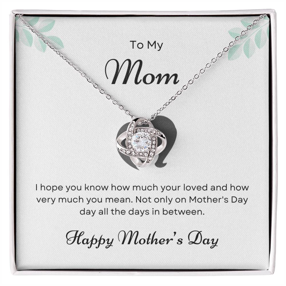 To My Mom Love Knot Necklace – You Know How Much I Love You — product image 21