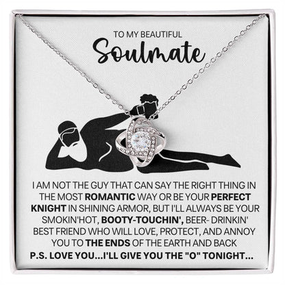 To My Beautiful Soulmate Love Knot Necklace – Best Friend Forever — product thumbnail 2
