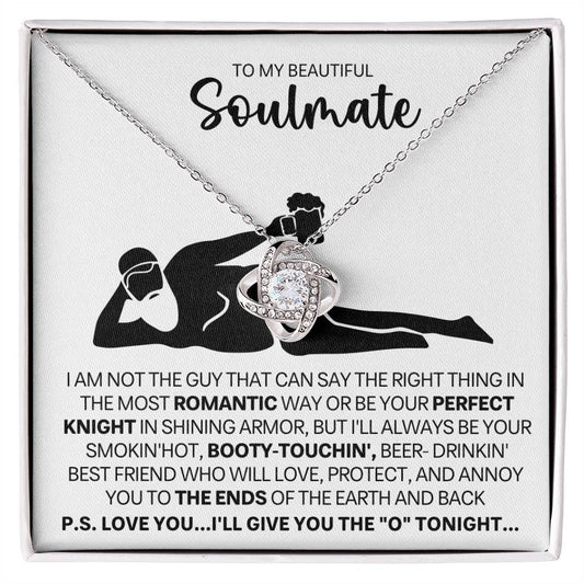 To My Beautiful Soulmate Love Knot Necklace – Best Friend Forever