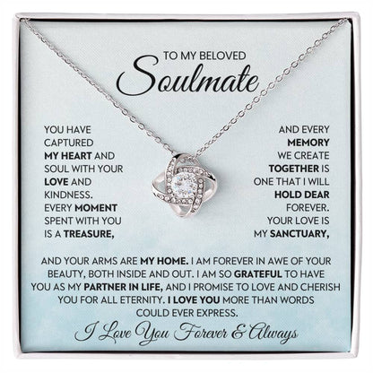 To My Beloved Soulmate Love Knot Necklace – My Sanctuary — product thumbnail 2