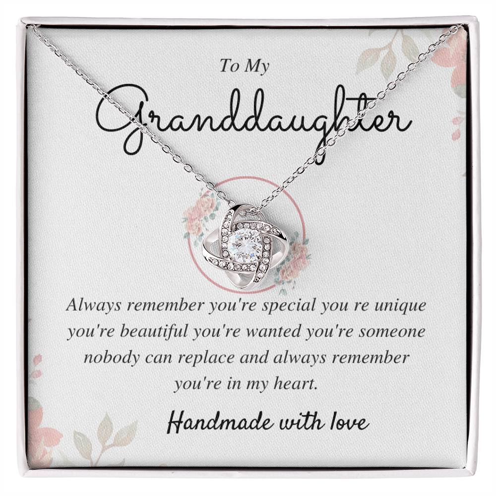 To My Granddaughter Love Knot Necklace – You Are Special — product image 2