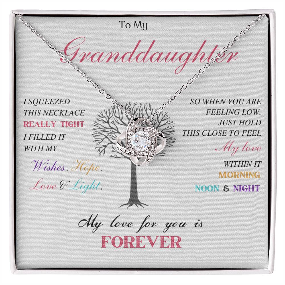 To My Granddaughter Love Knot Necklace – My Love for You — product image 20