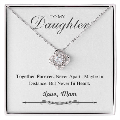 To My Daughter Love Knot Necklace – Together Forever — product thumbnail 2
