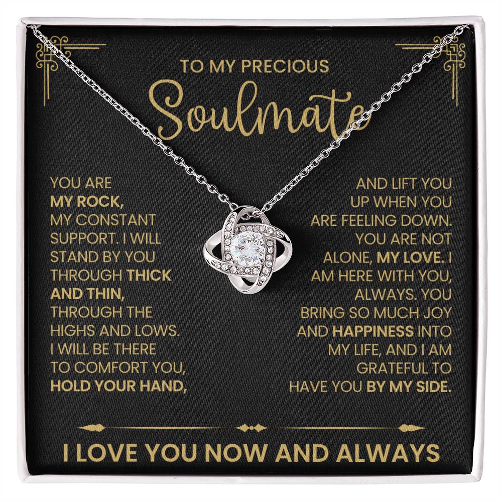 To My Precious Soulmate Love Knot Necklace – My Constant — product image 2