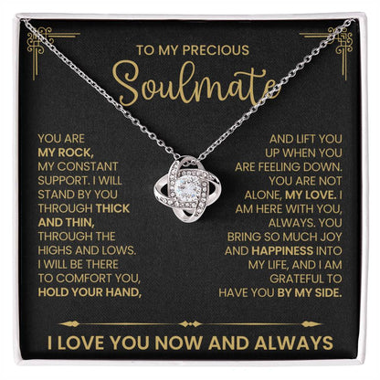 To My Precious Soulmate Love Knot Necklace – My Constant — product thumbnail 2