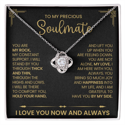 To My Precious Soulmate Love Knot Necklace – My Constant