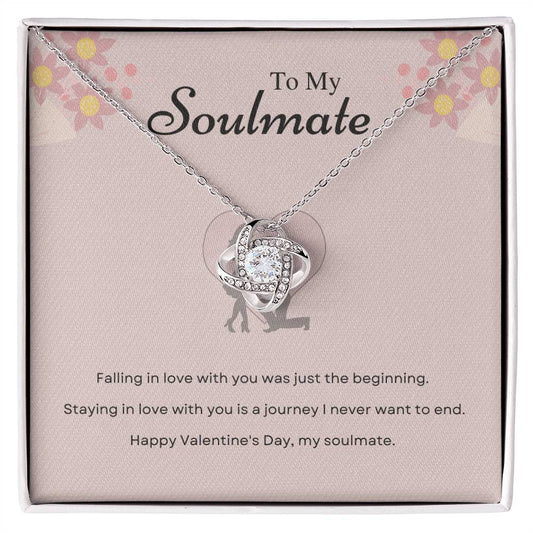 Valentine's Love Knot Necklace for Soulmate – Journey of Love